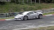 2018 Lamborghini Huracan Performante (Superleggera) spied testing at the Nürburgring