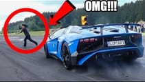 WTF WAS THAT??! Almost Run Over  by a Lamborghini Aventador