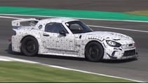 NEW Abarth 124 GT4 Racecar Mule Spied Testing at Monza Circuit! - 380HP Alfa 4C Engine Powered!