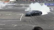 Drifting TESLA Model S