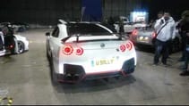 Nissan GT-R R35|| INSANE FLAMES, loud engine revvs