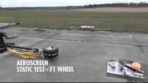 The Aeroscreen: Static Test - F1 Wheel @ 225kph