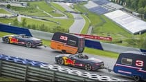 A Caravan Race with an F1 twist! Daniel Ricciardo and Max Verstappen take it to the Red Bull Ring