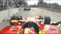 Tony Kanaan and Helio Crash at Baltimore