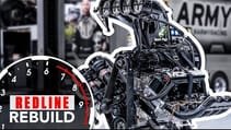 11,000-hp HEMI V-8 engine time-lapse: DSR’s U.S. Army NHRA Top Fuel dragster | Redline Rebuild S2E3