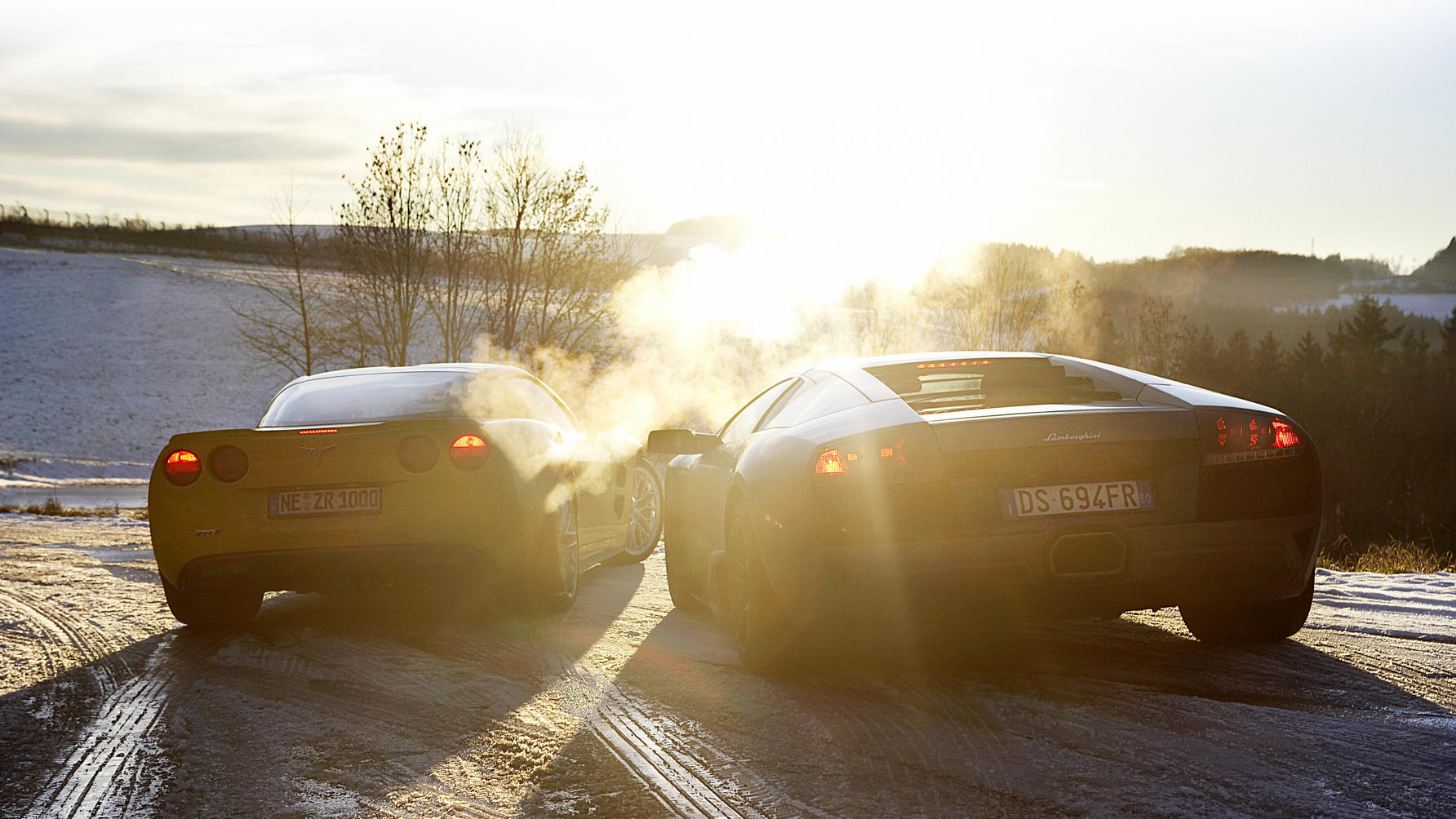 Lamborghini Murciélago LP640 vs C6 Corvette ZR1 Top Gear