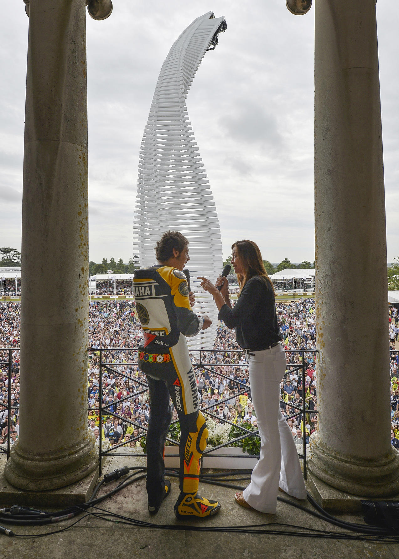 Valentino Rossi and Suzi Perry at Goodwood