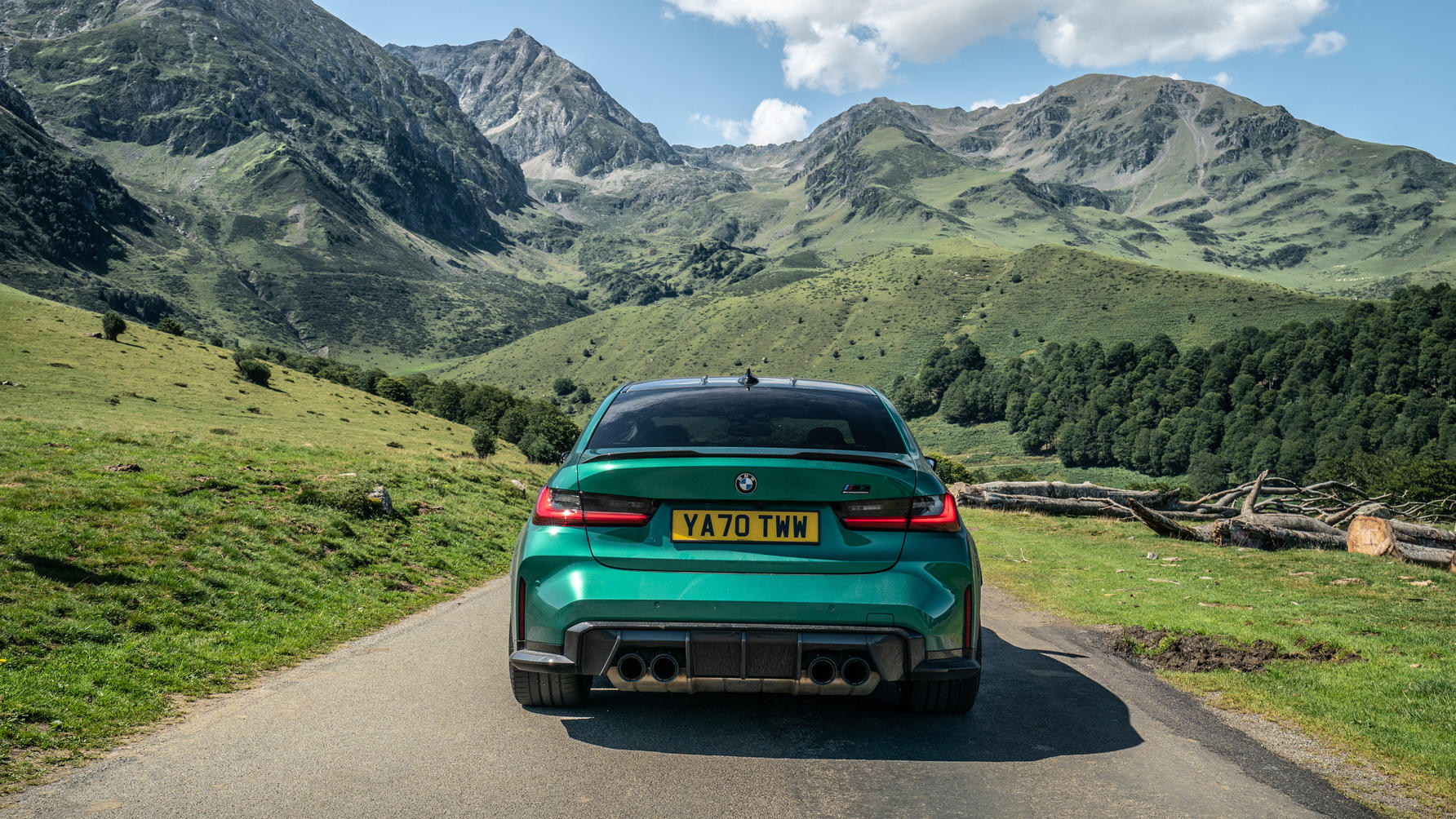 BMW G80 M3 Road Trip Isle of Man Green