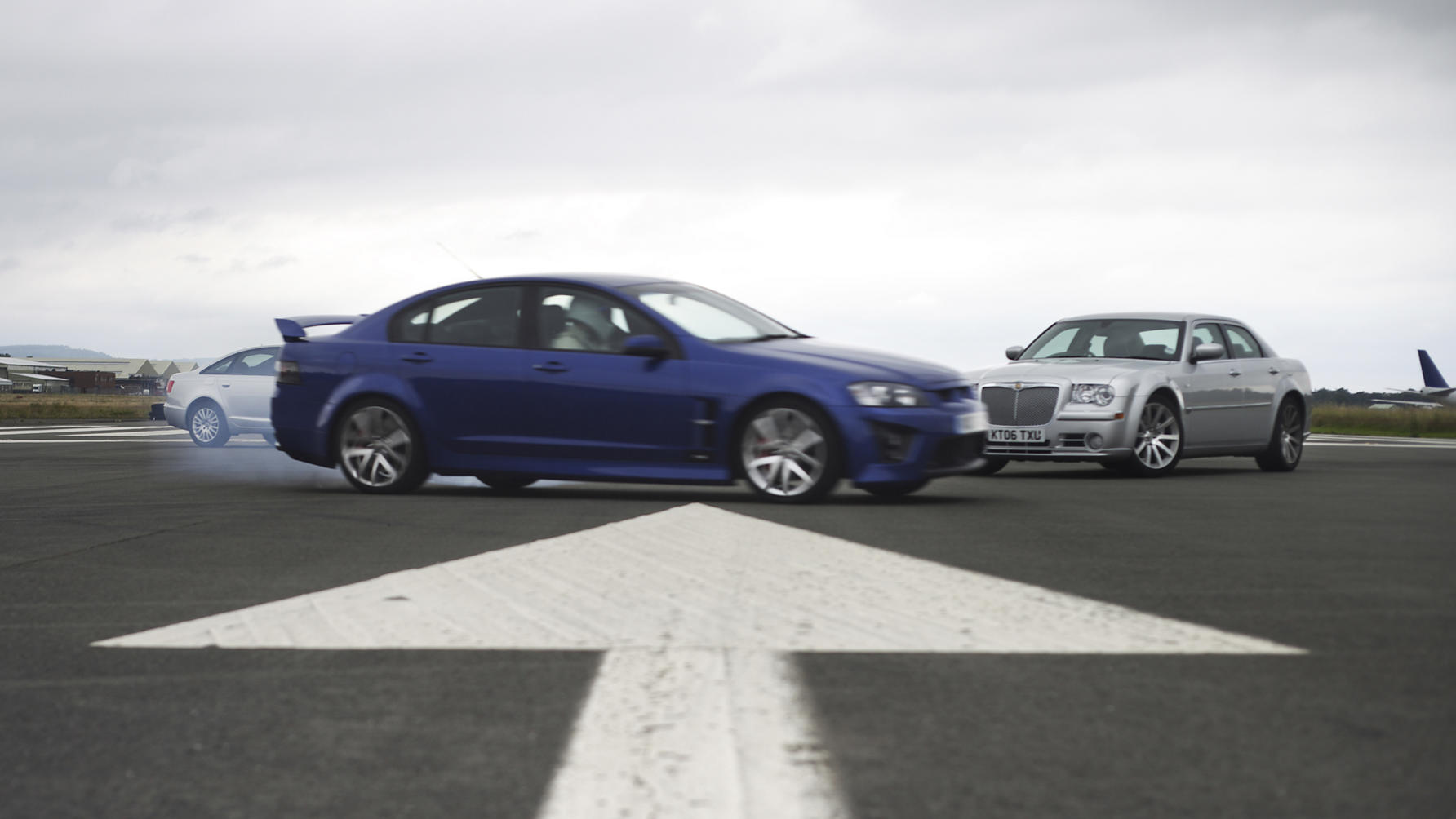 Vauxhall VXR8 vs Chrysler 300C SRT-8 vs Audi A6 4.2 V8