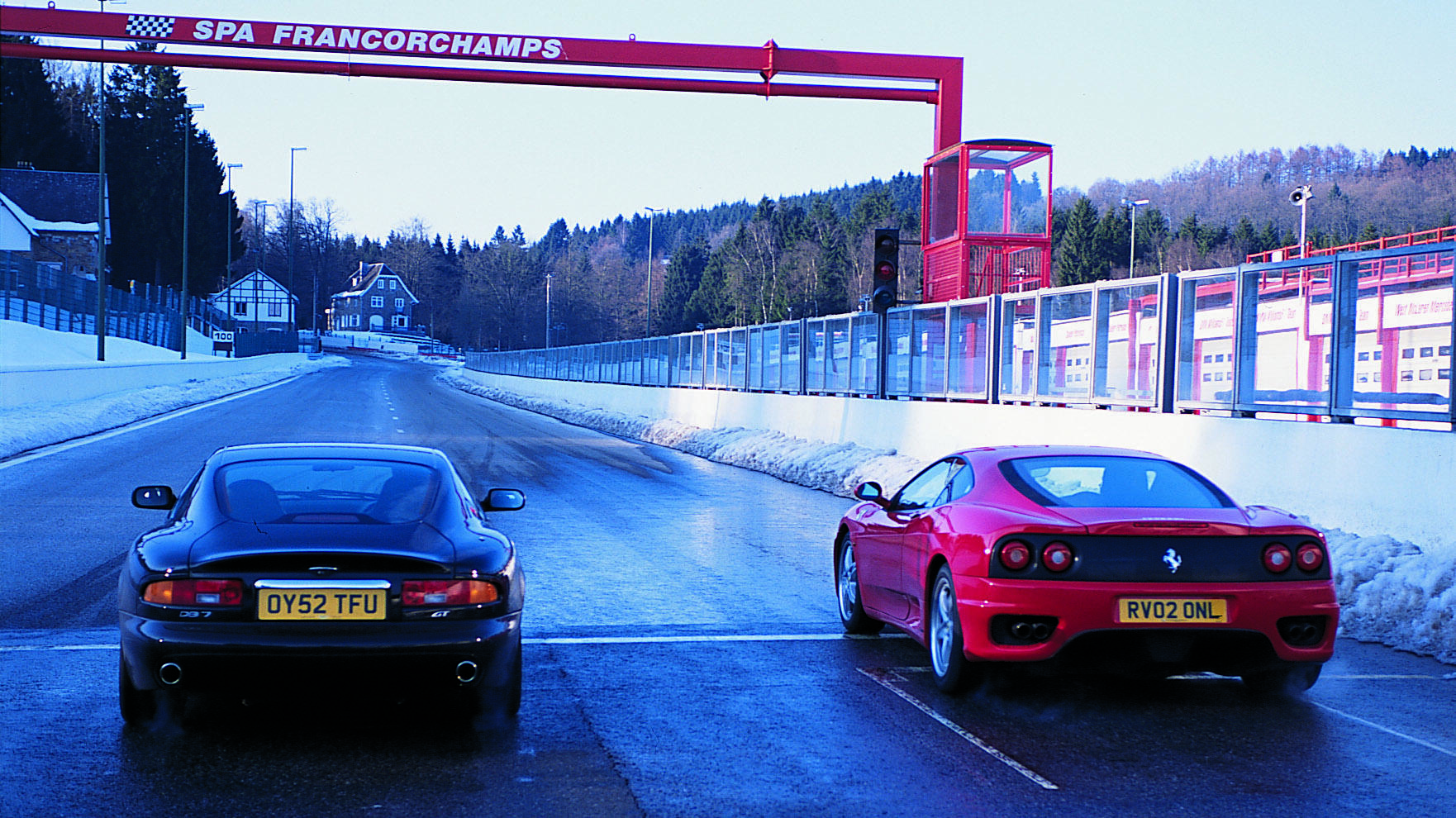 DB7 vs 360 Spa Top Gear