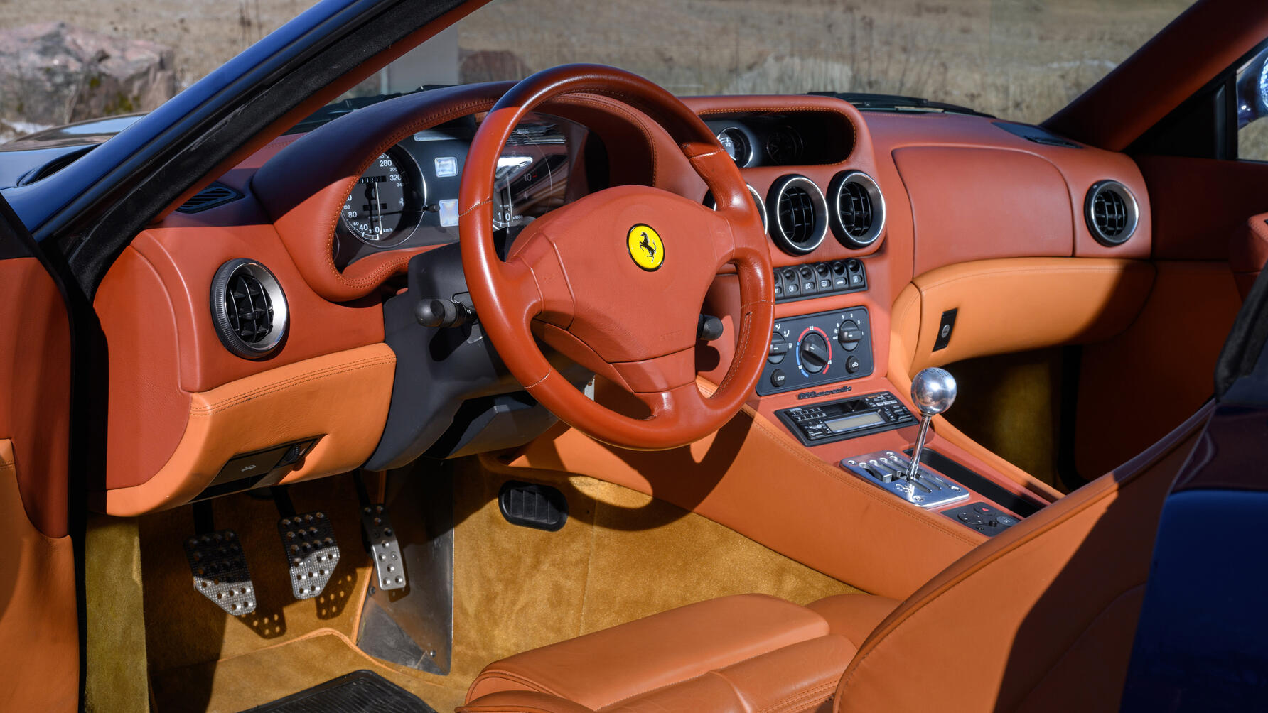 550 Maranello interior tan Top Gear