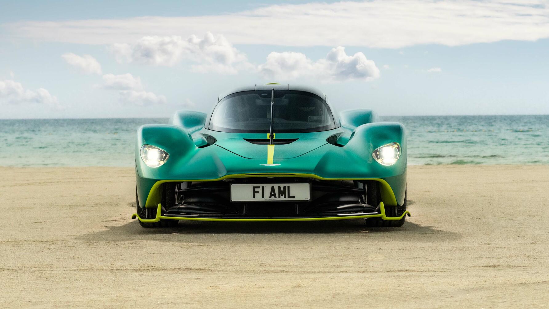 Aston Martin Valkyrie on road 