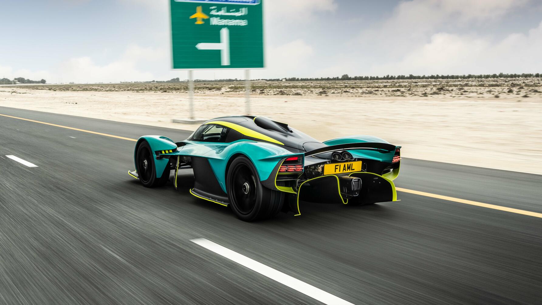 Aston Martin Valkyrie driven on road Top Gear