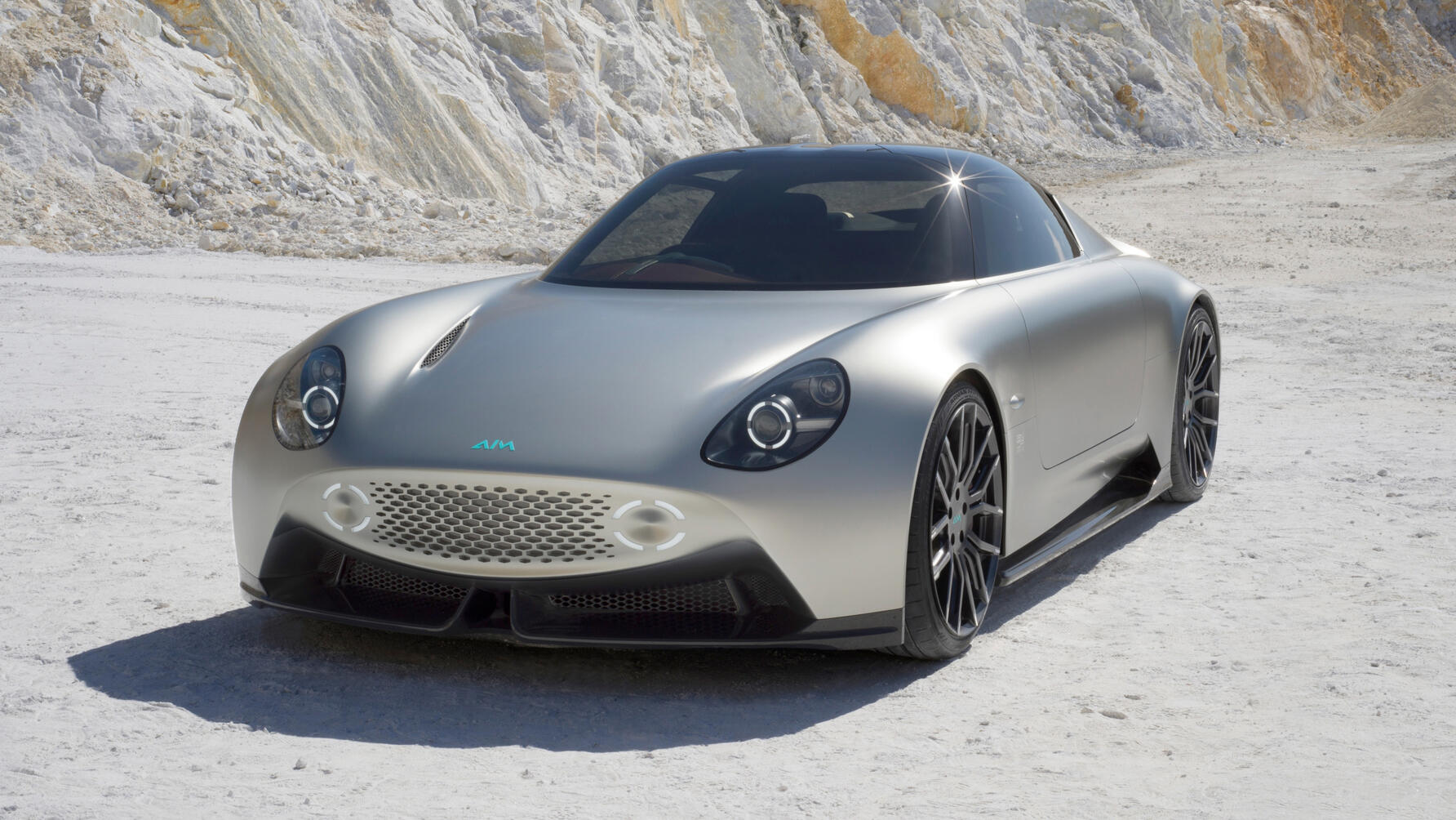 AIM EV Sport 01 designed by Shiro Nakamura static shot in desert location