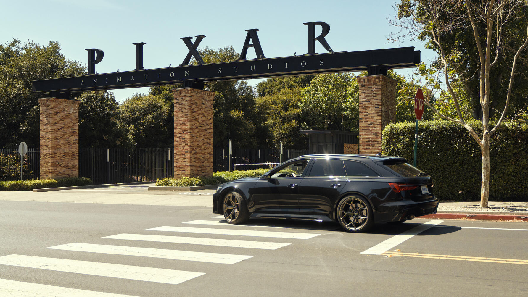 Audi RS6 outside Pixar Studios