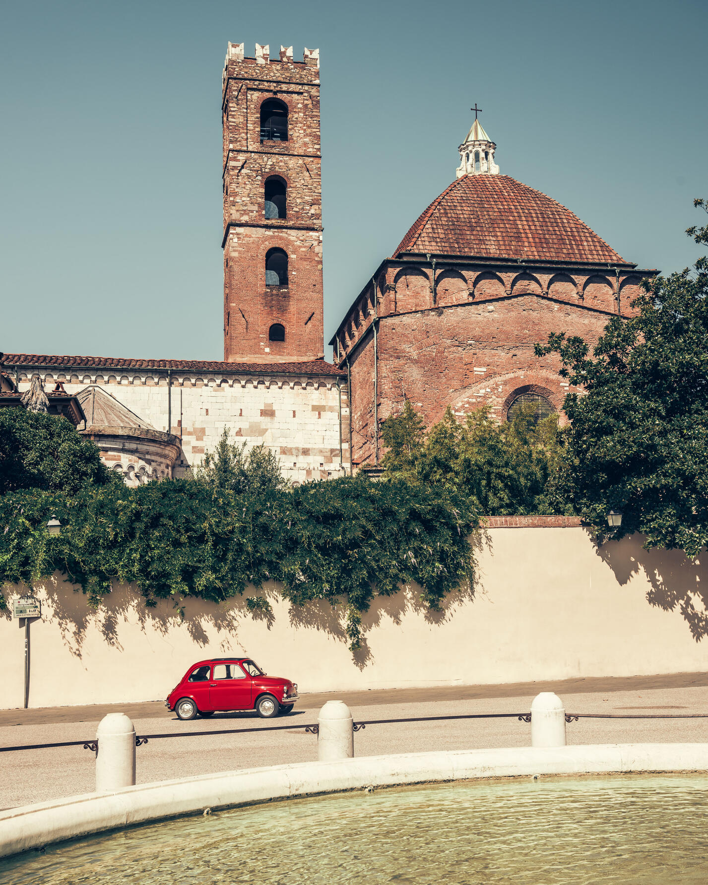 Fiat 500 in Lucca Top Gear