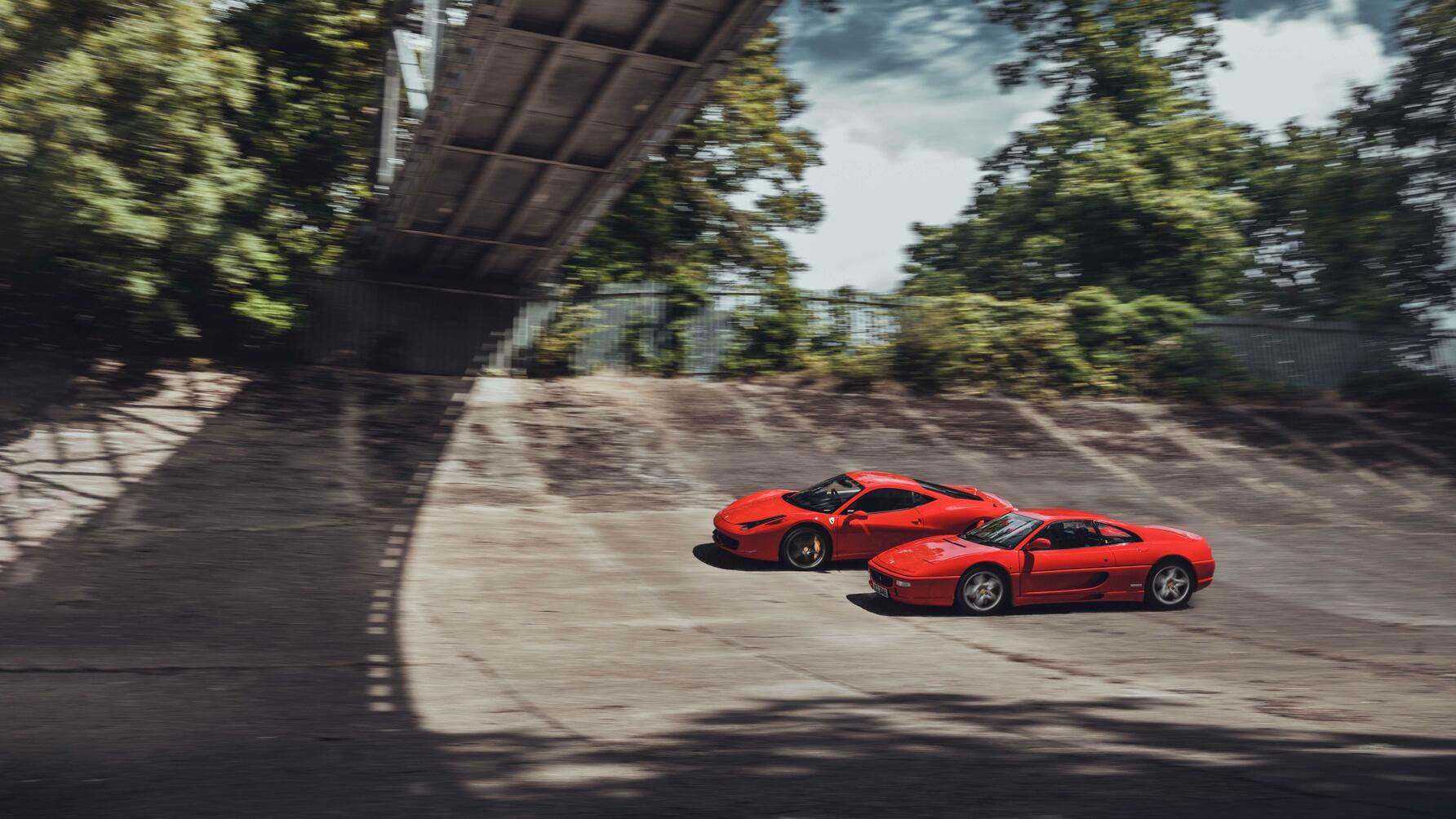 Ferrari F355 and Ferrari 458