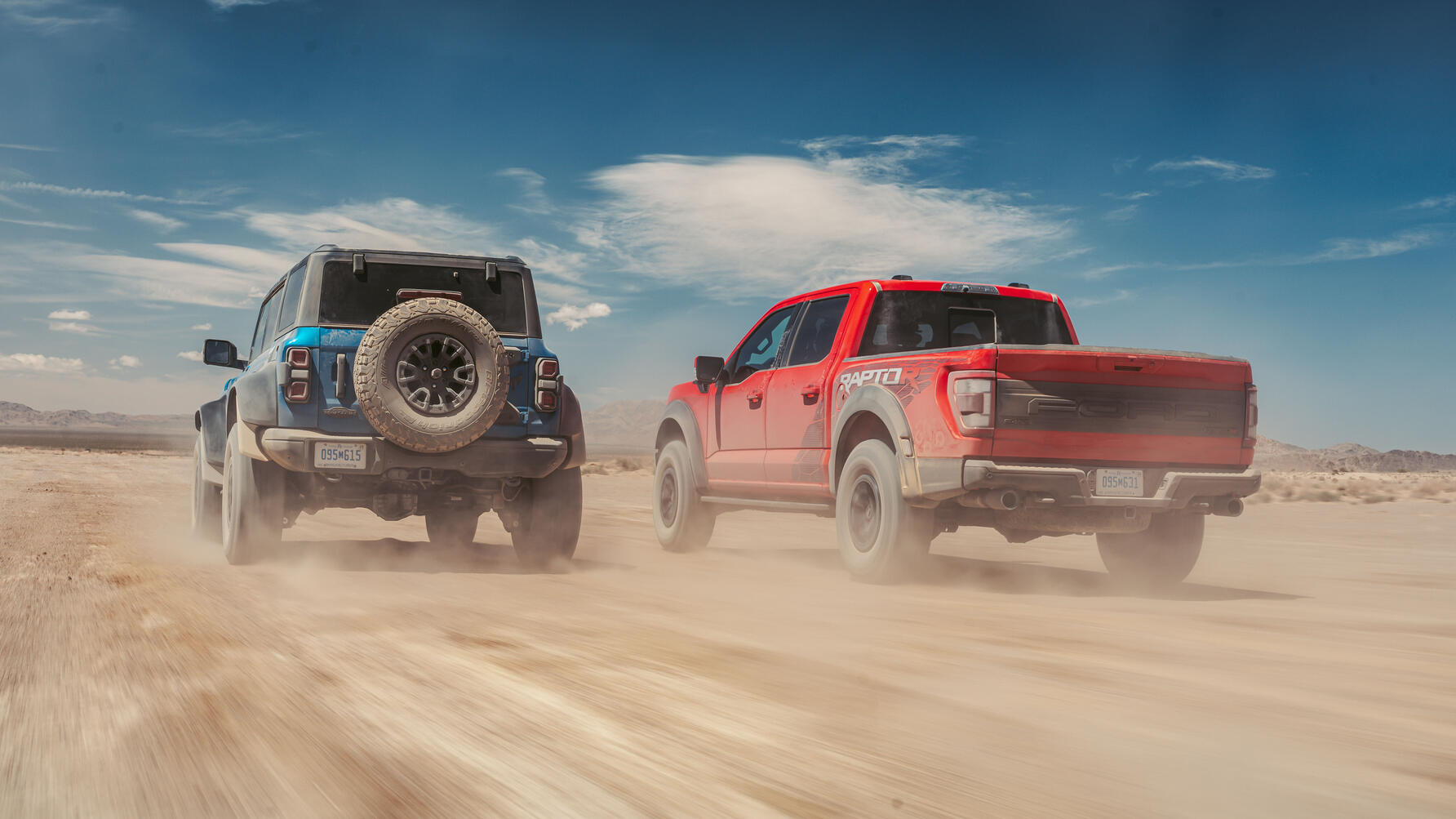 Ford Bronco Raptor and Ford F-150 Raptor