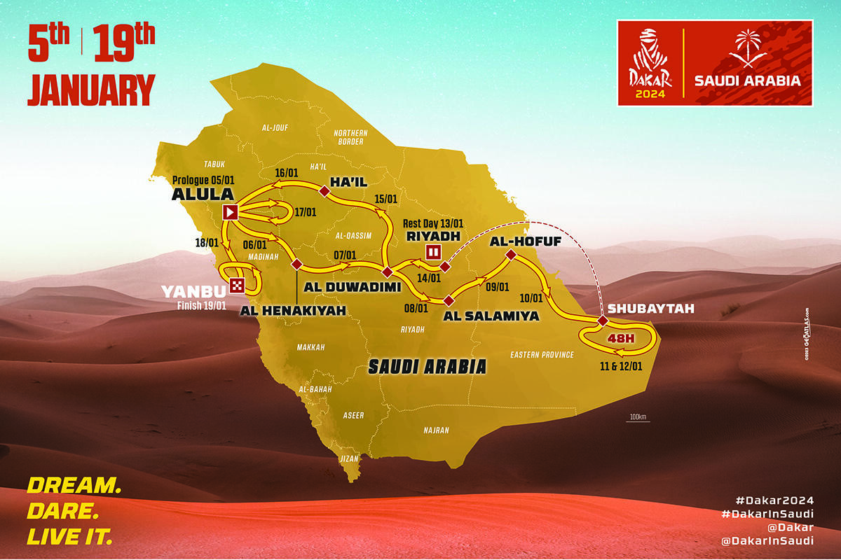 Dakar Rally route 2024