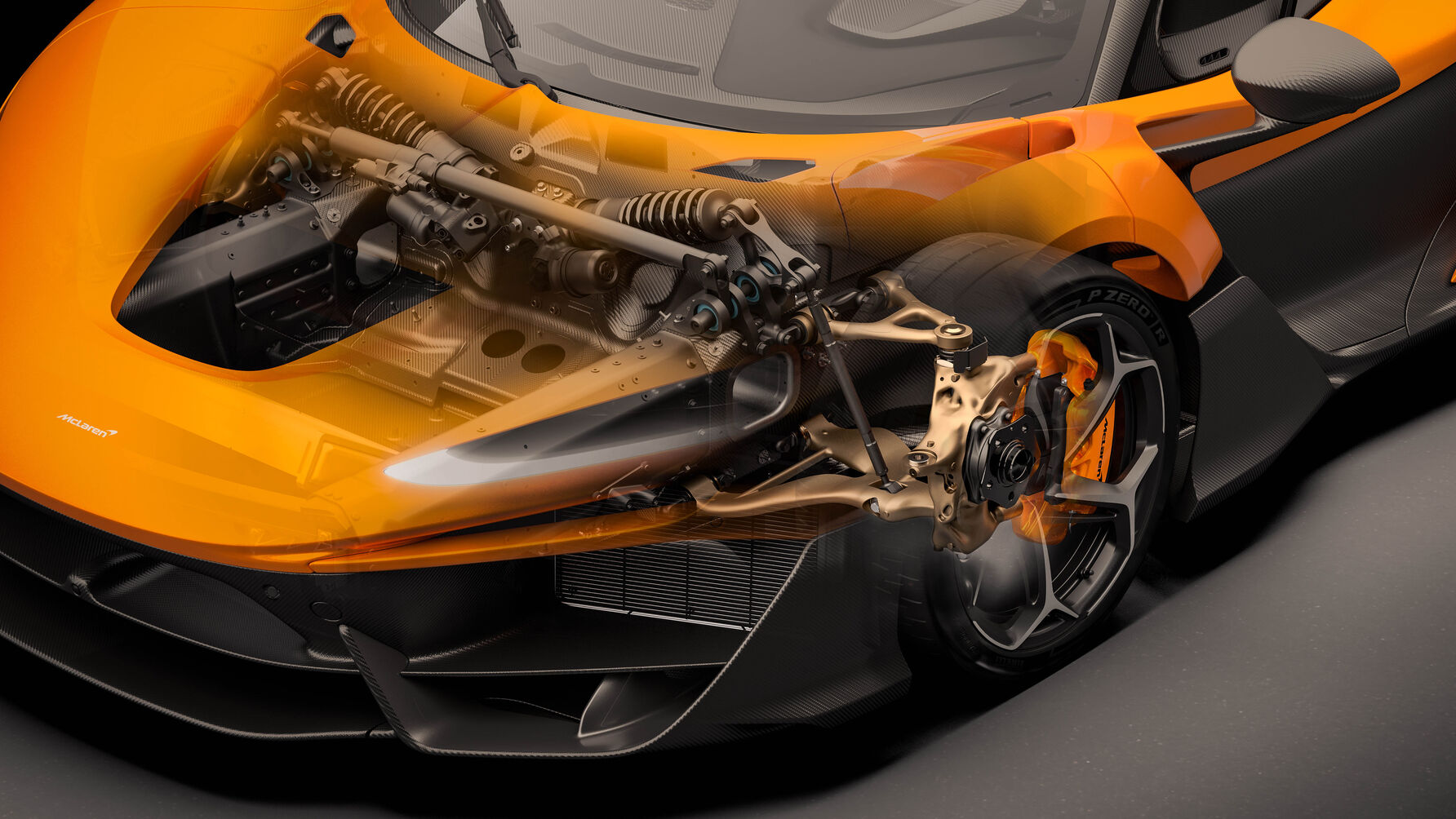 McLaren W1 suspension